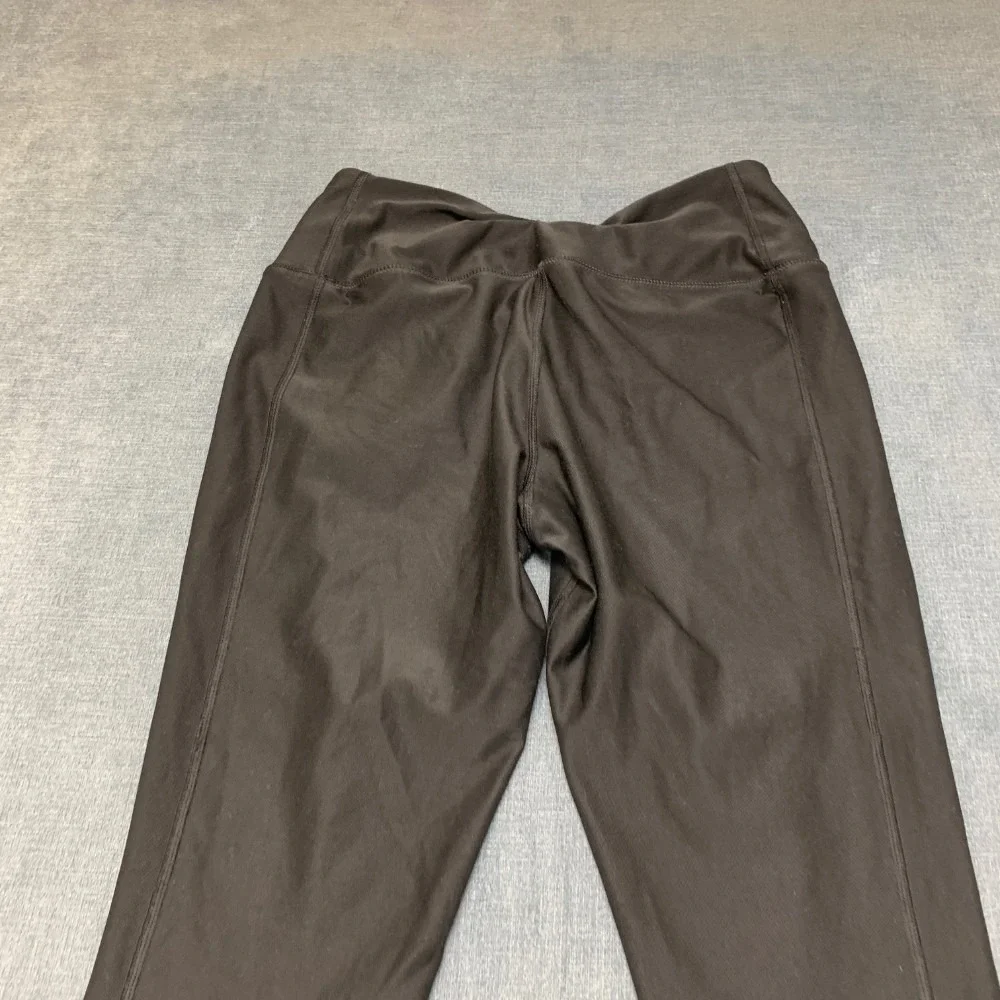 Nike Dri-Fit Leggings Womens Small Black Stretch Swoosh Elastic Waist Skinny Leg